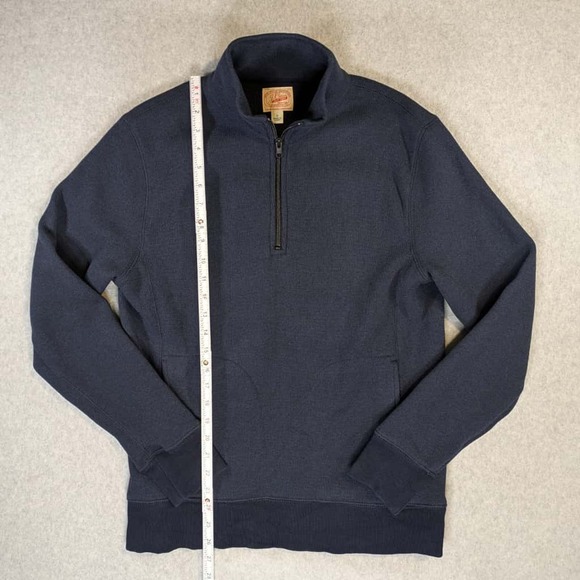 J.Crew The Sporting Life Summit Fleece 1/4 Zip Sweater Navy Men’s Small S - Picture 5 of 9